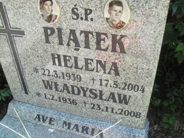 Helena Piątek 1939 Trzebnica - Grobonet - Wyszukiwarka osób pochowanych