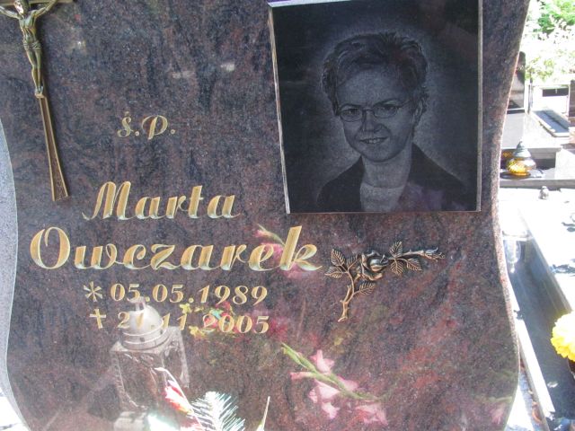 Marta Owczarek 1989 Trzebnica - Grobonet - Wyszukiwarka osób pochowanych