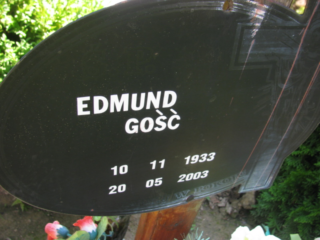 Edmund Gość 1933 Trzebnica - Grobonet - Wyszukiwarka osób pochowanych