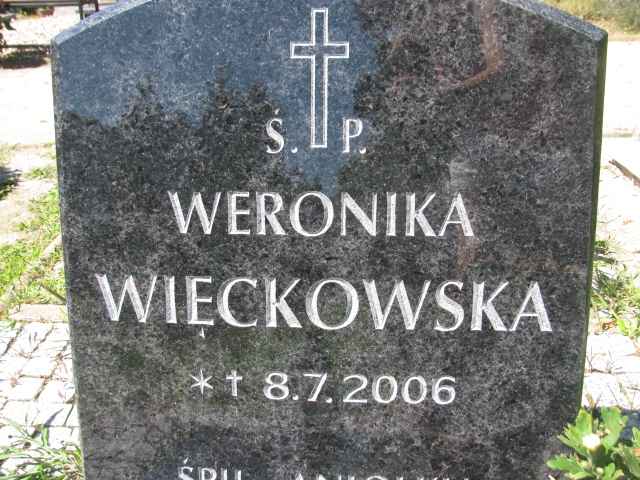 Weronika Więckowska 2006 Trzebnica - Grobonet - Wyszukiwarka osób pochowanych