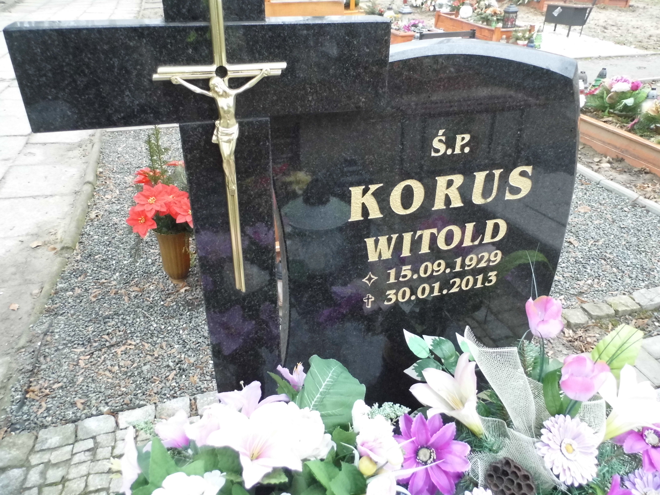 Witold Korus 1929 Trzebnica - Grobonet - Wyszukiwarka osób pochowanych