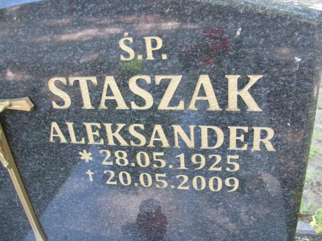 Grób Alfreda Staszak