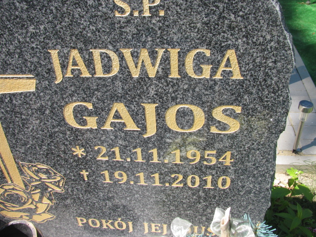 Jadwiga Gajos 1954 Trzebnica - Grobonet - Wyszukiwarka osób pochowanych