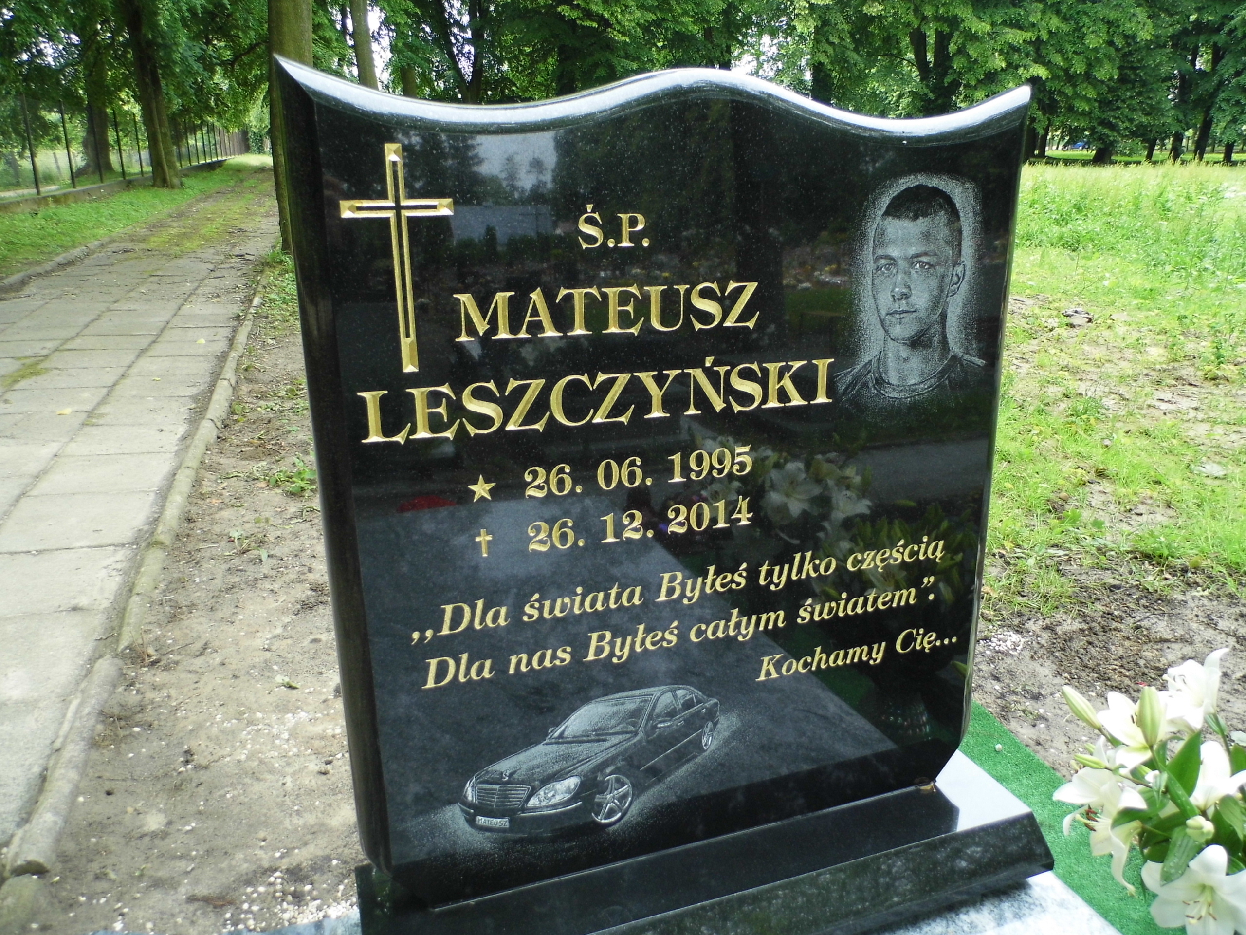 Mateusz Leszczyński 1995 Trzebnica - Grobonet - Wyszukiwarka osób pochowanych