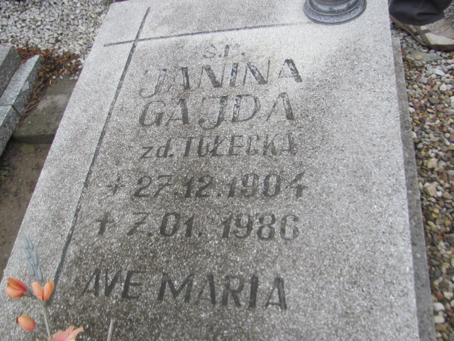 Janina Gajda 1904 Trzebnica - Grobonet - Wyszukiwarka osób pochowanych