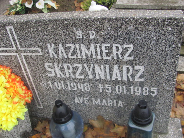 Kazimierz Skrzyniarz 1948 Trzebnica - Grobonet - Wyszukiwarka osób pochowanych