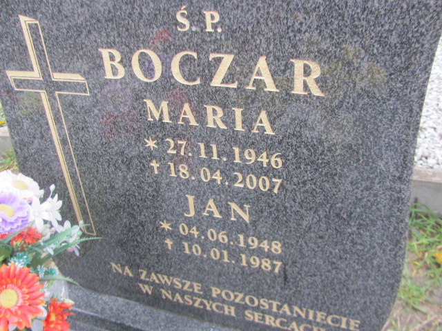 Jan Boczar 1948 Trzebnica - Grobonet - Wyszukiwarka osób pochowanych