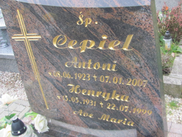 Antoni Cepiel 1923 Trzebnica - Grobonet - Wyszukiwarka osób pochowanych
