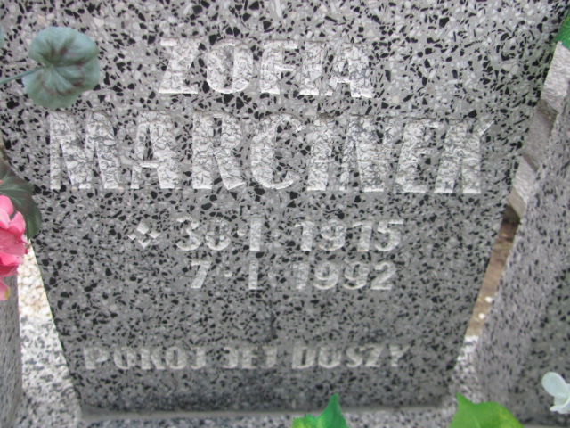 Zofia Marcinek 1915 Trzebnica - Grobonet - Wyszukiwarka osób pochowanych