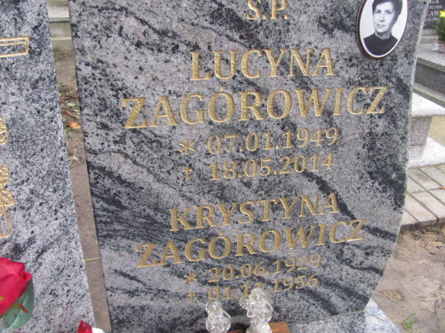 Lucyna Zagórowicz 1949 Trzebnica - Grobonet - Wyszukiwarka osób pochowanych