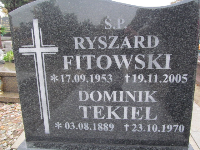 Ryszard Fitowski 1953 Trzebnica - Grobonet - Wyszukiwarka osób pochowanych