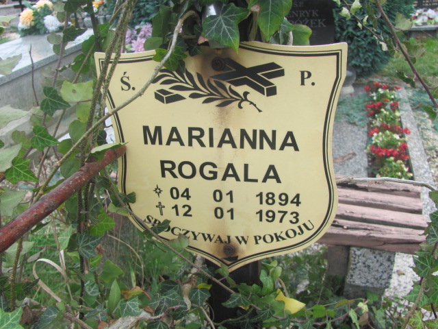 Marianna Rogala 1894 Trzebnica - Grobonet - Wyszukiwarka osób pochowanych