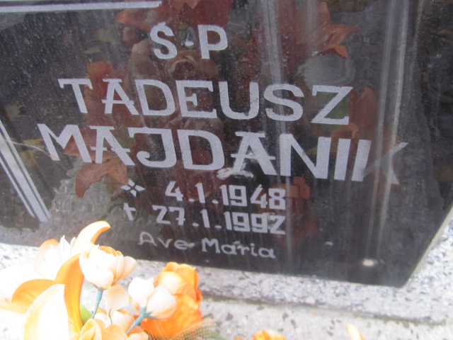 Tadeusz Majdanik 1948 Trzebnica - Grobonet - Wyszukiwarka osób pochowanych