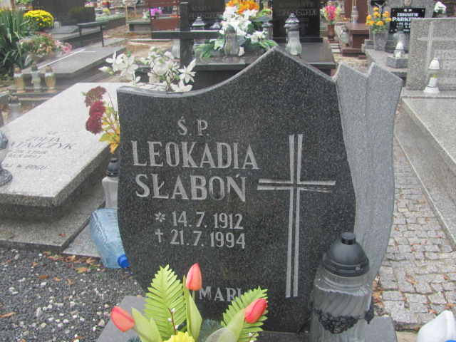 Grób Leokadia Słaboń