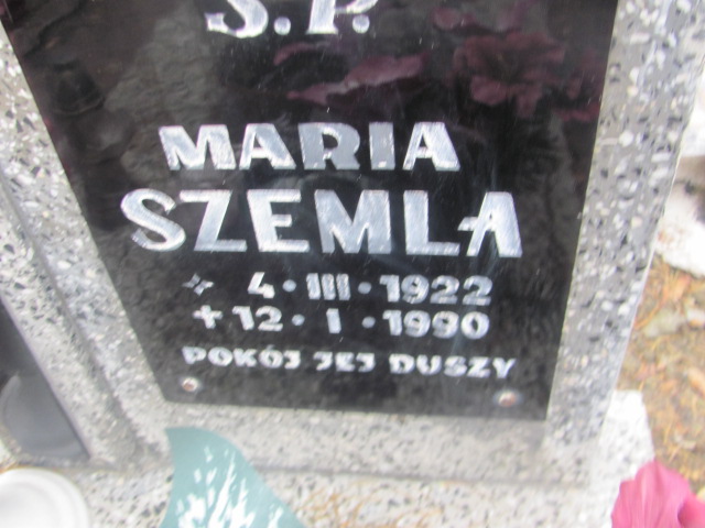 Maria Szemla 1922 Trzebnica - Grobonet - Wyszukiwarka osób pochowanych