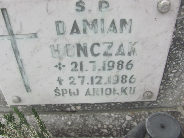 Grób Damian Honczak
