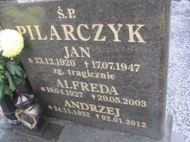 Grób Alfreda Pilarczyk