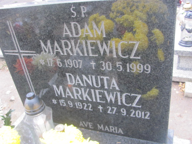 Danuta Markiewicz 1922 Trzebnica - Grobonet - Wyszukiwarka osób pochowanych