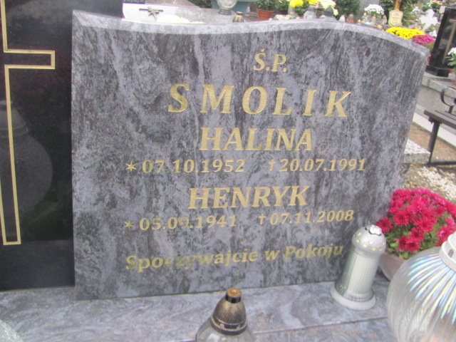 Grób Halina Smolik