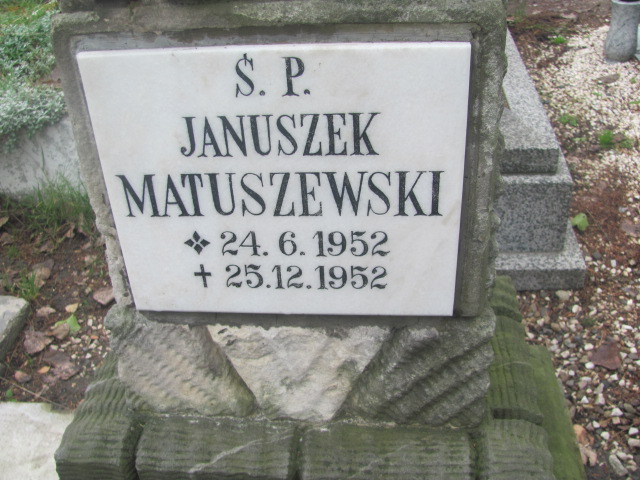 Janusz Matuszewski 1952 Trzebnica - Grobonet - Wyszukiwarka osób pochowanych