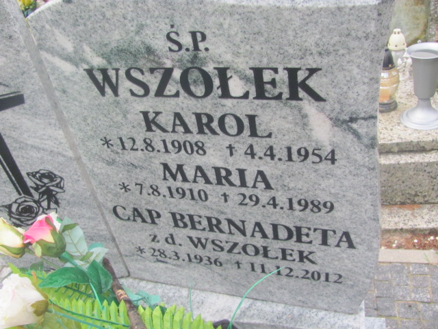 Karol Wszołek 1908 Trzebnica - Grobonet - Wyszukiwarka osób pochowanych