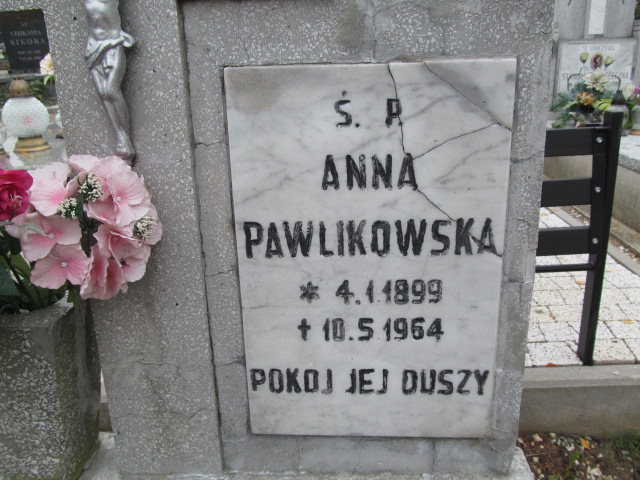 Anna Pawlikowska 1899 Trzebnica - Grobonet - Wyszukiwarka osób pochowanych