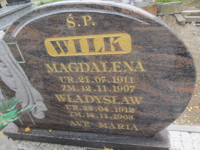 Grób Magdalena Wilk