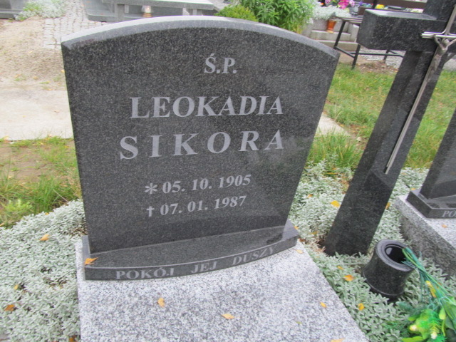 Leokadia Sikora 1905 Trzebnica - Grobonet - Wyszukiwarka osób pochowanych