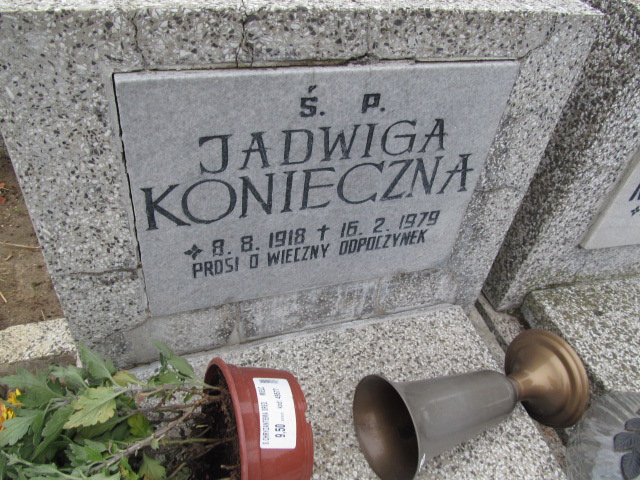 Jadwiga Konieczna 1918 Trzebnica - Grobonet - Wyszukiwarka osób pochowanych