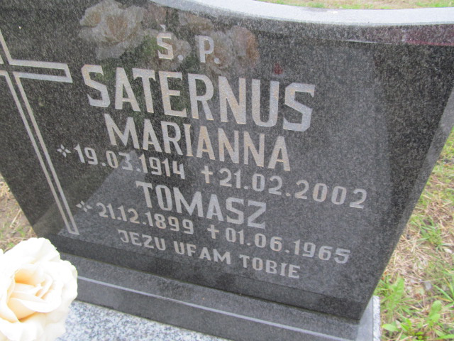 Tomasz Saternus 1899 Trzebnica - Grobonet - Wyszukiwarka osób pochowanych