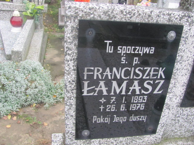 Franciszek Łamasz 1893 Trzebnica - Grobonet - Wyszukiwarka osób pochowanych
